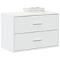 Armário c/ 2 gavetas 60x31x40 cm derivados madeira branco