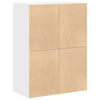 Armários c/ 2 gavetas 2 pcs 60x31x40cm derivados madeira branco