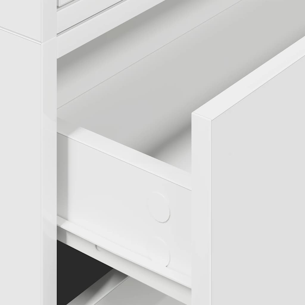Armários c/ 2 gavetas 2 pcs 60x31x40cm derivados madeira branco