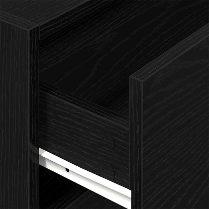 Armário c/ 2gavetas 60x31x40cm derivados madeira carvalho preto
