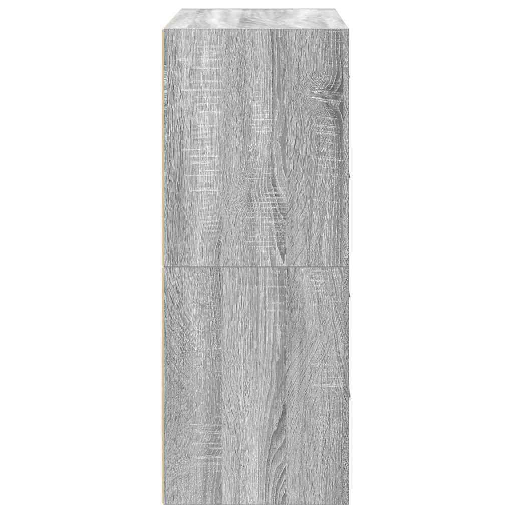 Armários c/ 2 gavetas 2 pcs 60x31x40cm derivados madeira