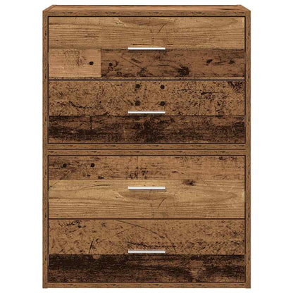 Armários c/ 2 gavetas 2 pcs 60x31x40cm derivados madeira