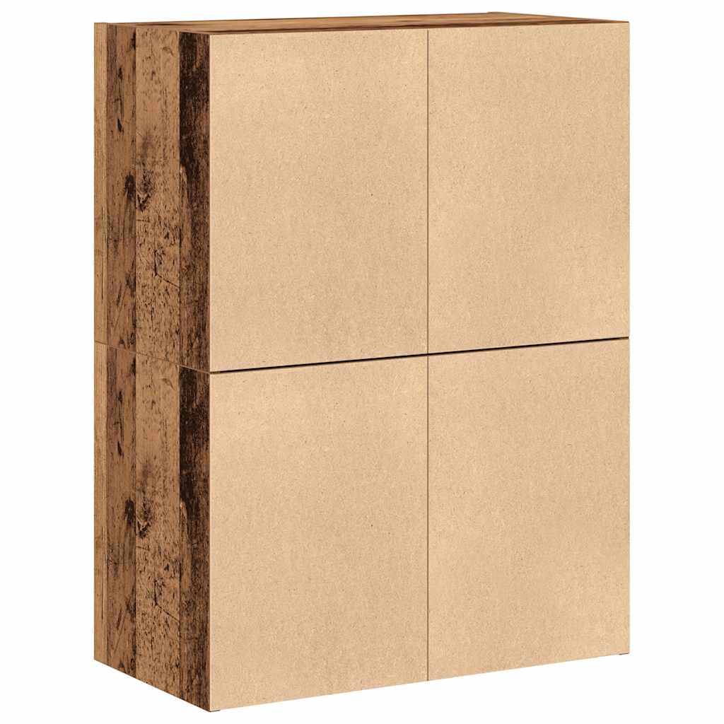 Armários c/ 2 gavetas 2 pcs 60x31x40cm derivados madeira