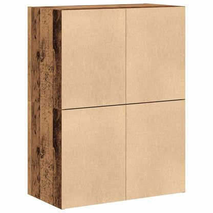 Armários c/ 2 gavetas 2 pcs 60x31x40cm derivados madeira