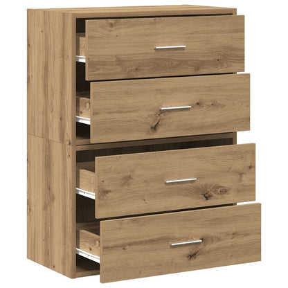 Armários c/ 2 gavetas 2 pcs 60x31x40cm derivados madeira