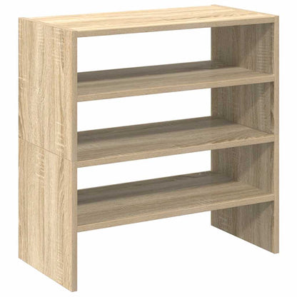 Sapateiras 2 pcs empilháveis 60x30x30,5 cm carvalho sonoma