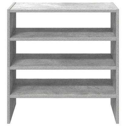 Sapateiras 2 pcs empilháveis 60x30x30,5 cm cinzento cimento