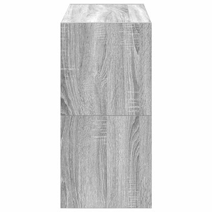 Sapateiras 2 pcs empilháveis 60x30x30,5 cm cinzento sonoma
