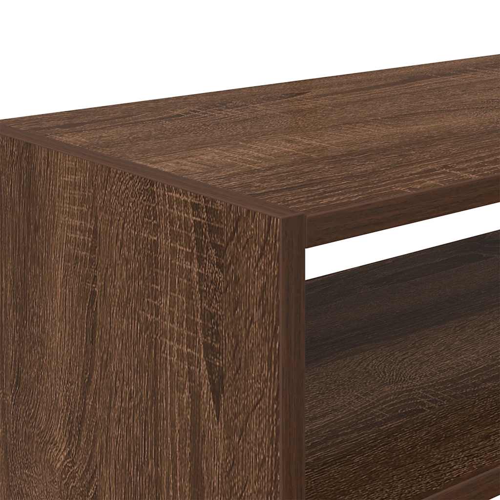 Sapateiras 2 pcs empilháveis 60x30x30,5 cm carvalho castanho