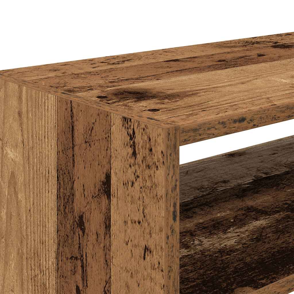 Sapateiras 2 pcs empilháveis 60x30x30,5 cm madeira velha