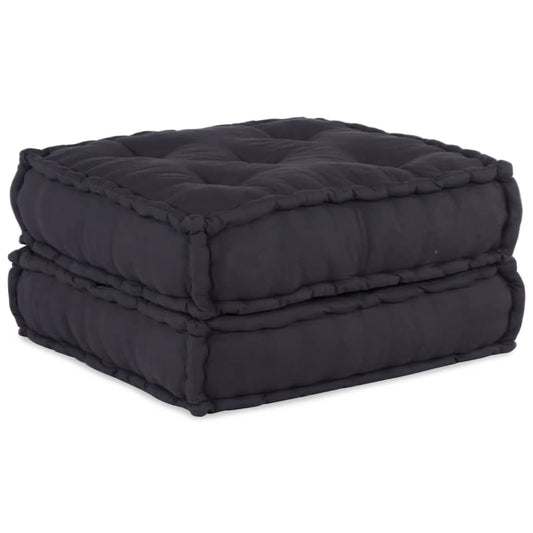 Pufe modular 70x70x36 cm tecido antracite
