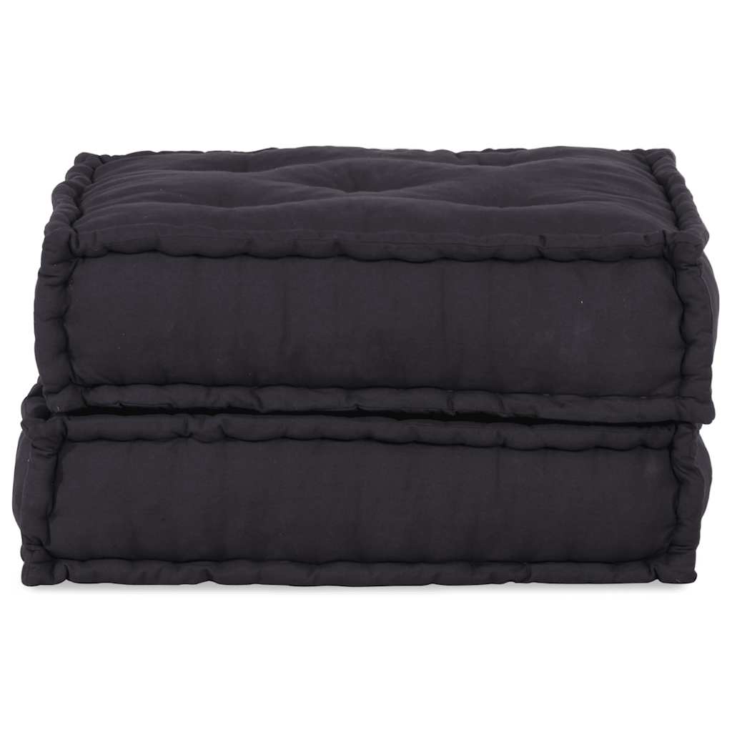 Pufe modular 70x70x36 cm tecido antracite