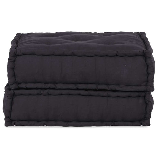 Pufe modular 70x70x36 cm tecido antracite