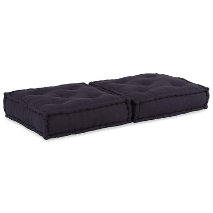Pufe modular 70x70x36 cm tecido antracite