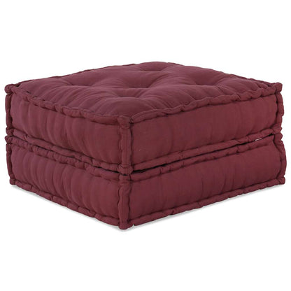 Pufe modular 70x70x36 cm tecido castanho