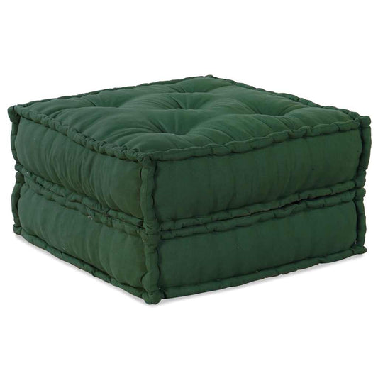 Pufe modular 70x70x36 cm tecido verde