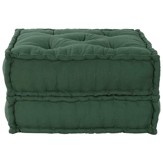 Pufe modular 70x70x36 cm tecido verde