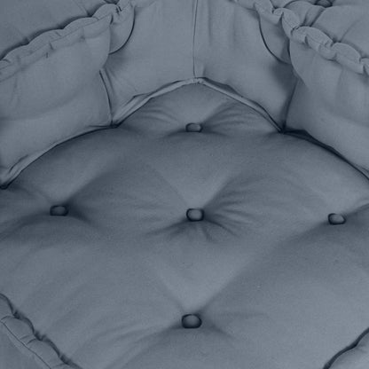 Sofá Modular Manual 2 pcs Cinzeto 140 x 70 x 36 cm tecido