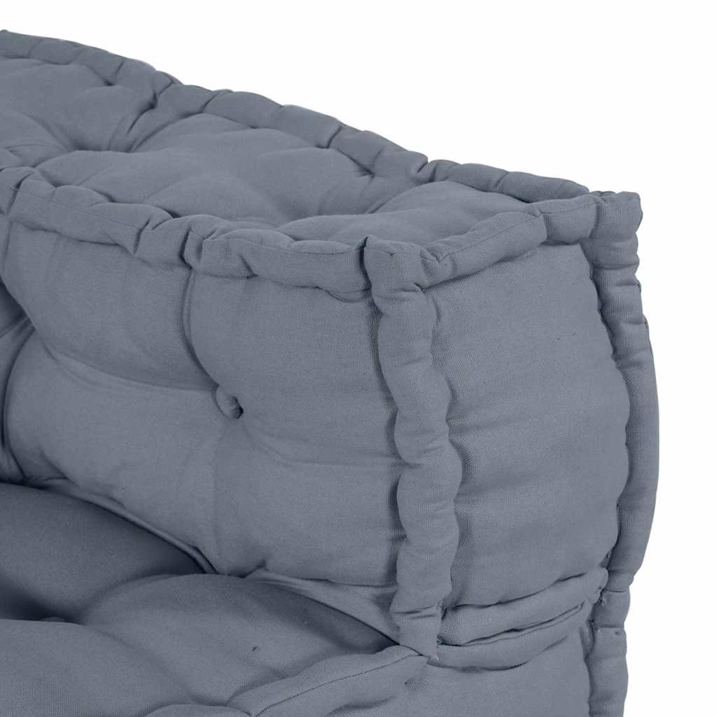 Sofá Modular Manual 2 pcs Cinzeto 140 x 70 x 36 cm tecido