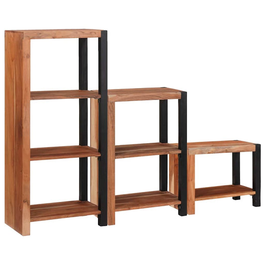 Estante 3 pcs Castanho 50 x 30 x 110 cm