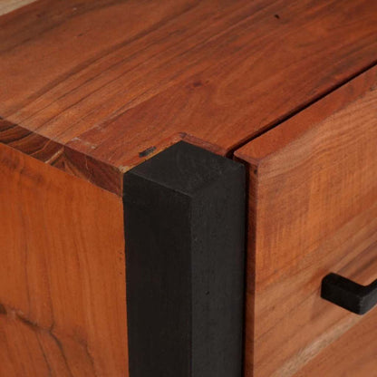 Buffet 3 pcs Castanho 110 x 30 x 75 cm Madeira de acácia maciça