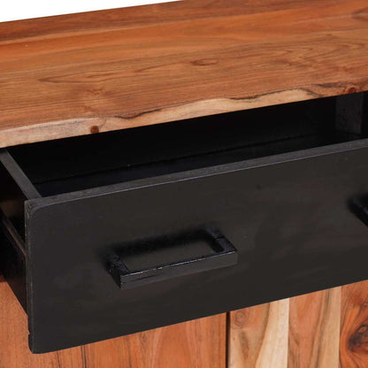 Buffet 2 pcs Castanho 110 x 30 x 75 cm Madeira de acácia maciça