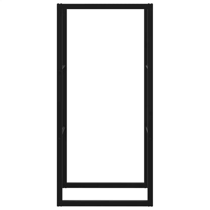 Suporte para lenha 55x30x116 cm aço preto