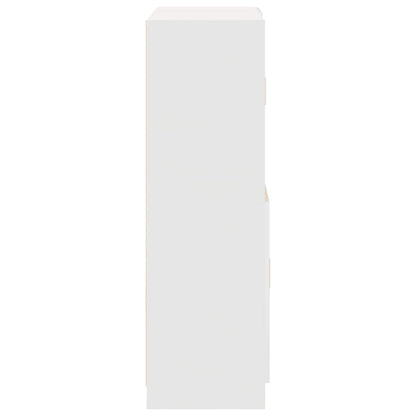 2 pcs armário de cozinha conjunto derivados de madeira branco