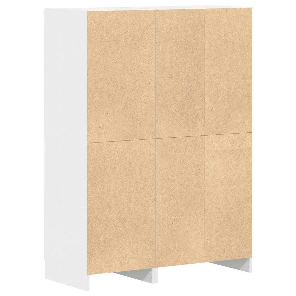 2 pcs armário de cozinha conjunto derivados de madeira branco