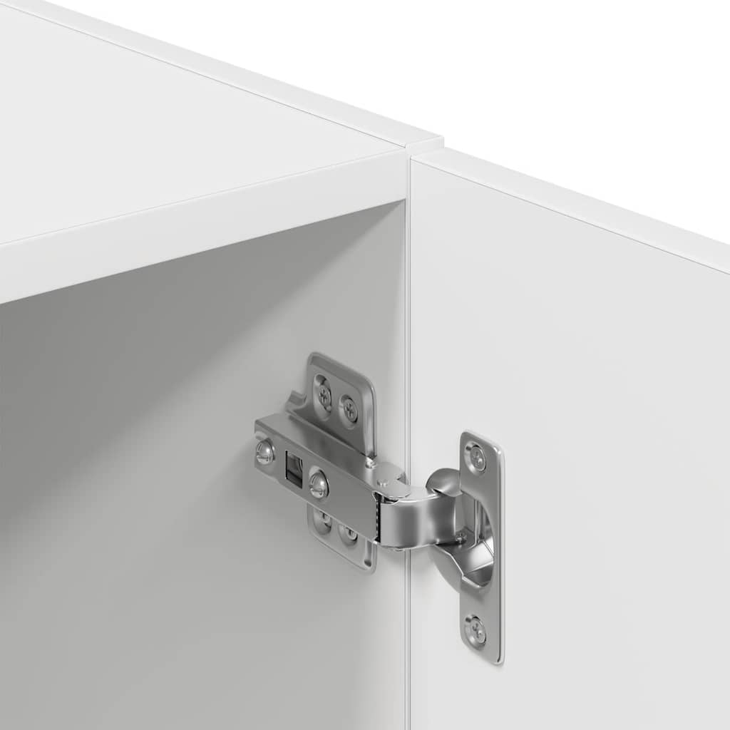 2 pcs armário de cozinha conjunto derivados de madeira branco