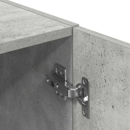 2 pcs armário de cozinha conjunto deriv. madeira cinza cimento