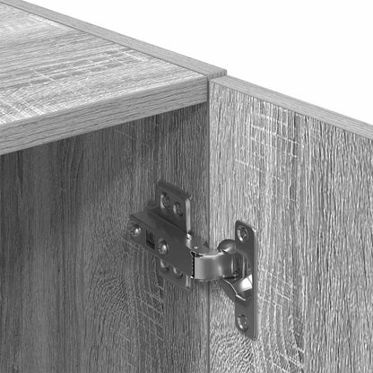 2 pcs armário de cozinha conjunto deriv. madeira cinza sonoma