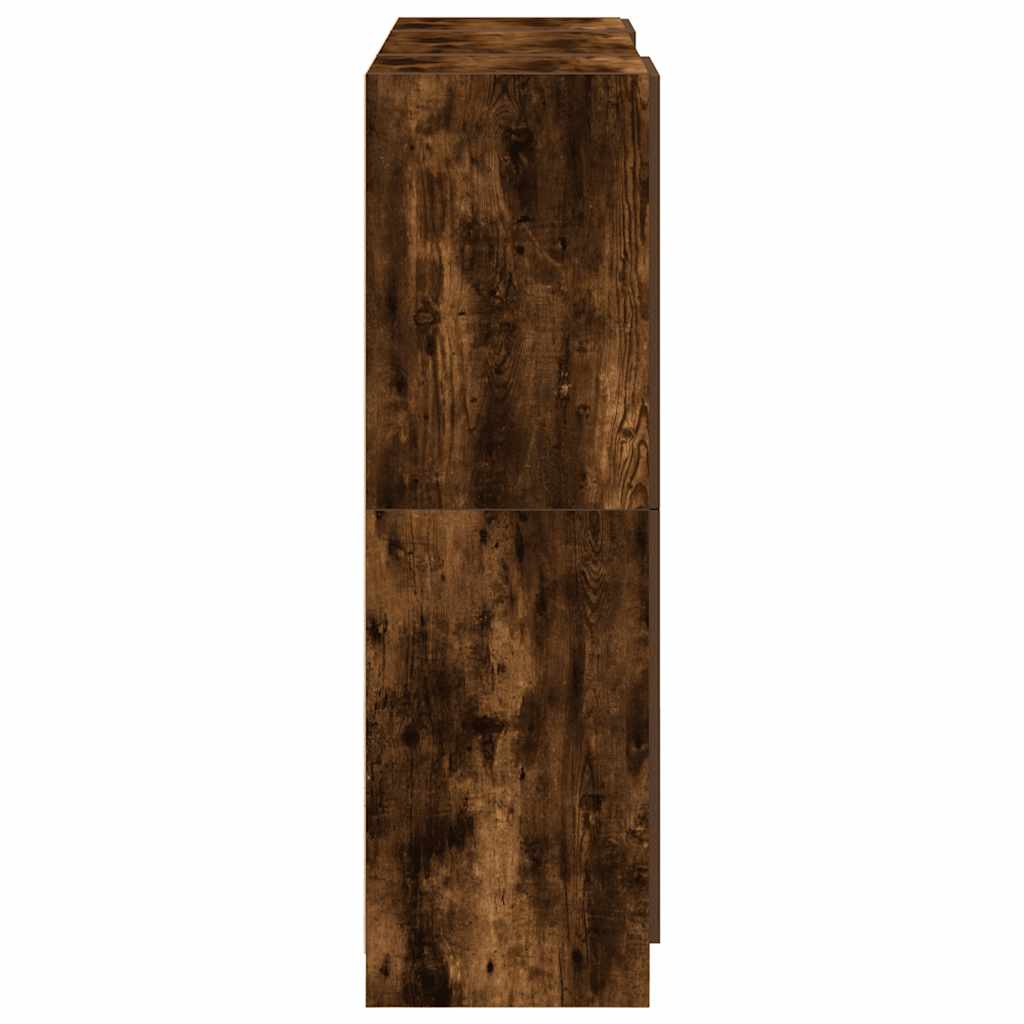 3pcs armário de cozinha conjunto deriv. madeira carvalho fumado