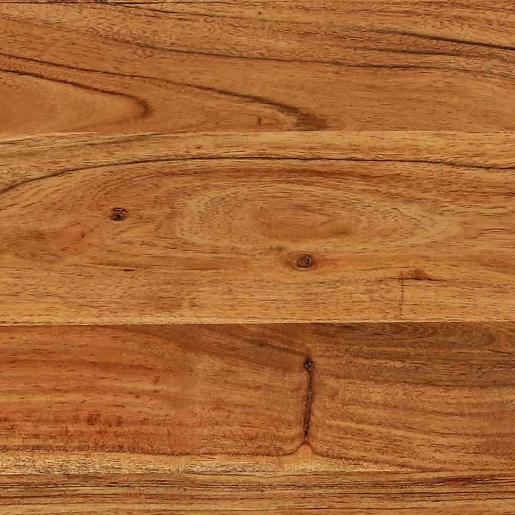 Mesas consola 2 pcs Castanho Madeira de Acácia Sólida