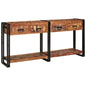 Conjunto de Mesas de Console com gaveta Outros 2 pcs Multicolor