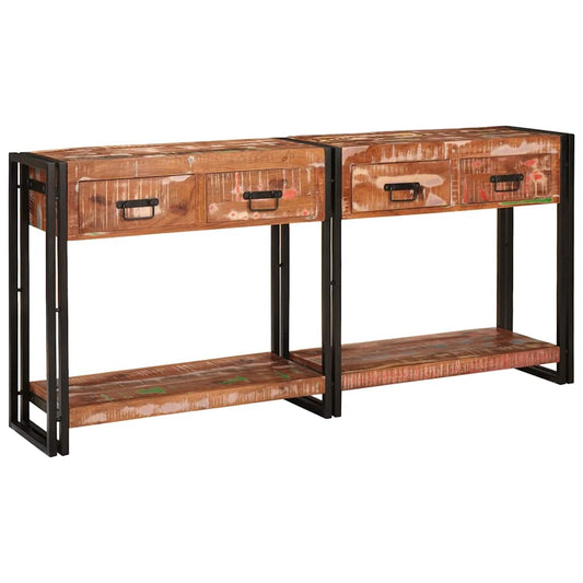 Conjunto de Mesas de Console com gaveta Outros 2 pcs Multicolor