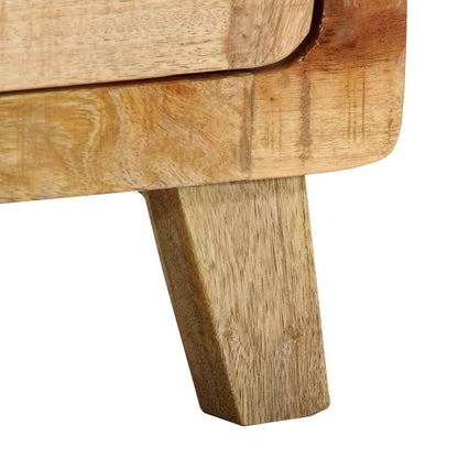 Mesa de cabeceira 40x32x46cm madeira de mangueira áspera maciça
