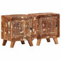 Mesas de cabeceira 2 pcs 40x32x46 cm madeira recuperada maciça