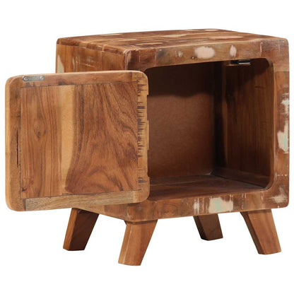 Mesas de cabeceira 2 pcs 40x32x46 cm madeira recuperada maciça