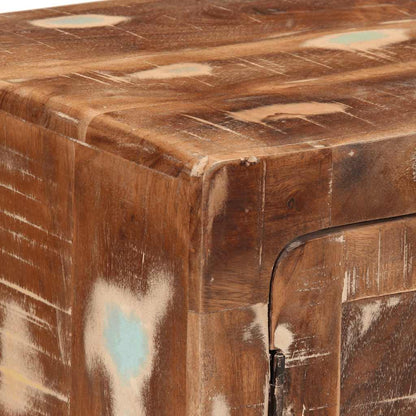 Mesas de cabeceira 2 pcs 40x32x46 cm madeira recuperada maciça