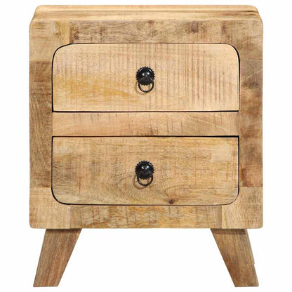 Mesas de cabeceira 2 pcs 40x32x46 cm mangueira áspera maciça
