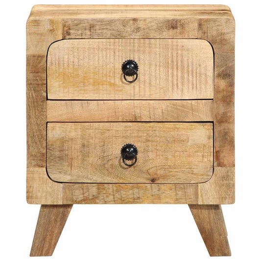 Mesas de cabeceira 2 pcs 40x32x46 cm mangueira áspera maciça