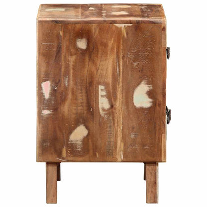 Mesas de cabeceira 2 pcs 40x32x46 cm madeira recuperada maciça