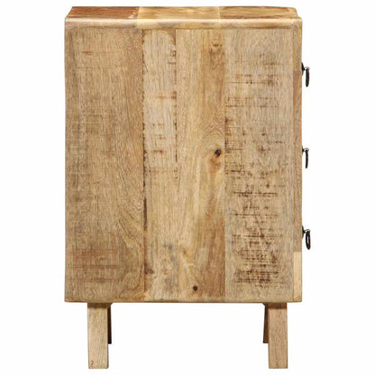 Mesa de cabeceira 37x32x50cm madeira de mangueira áspera maciça