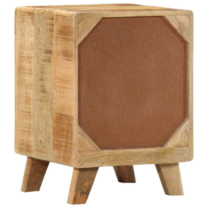 Mesa de cabeceira 37x32x50cm madeira de mangueira áspera maciça