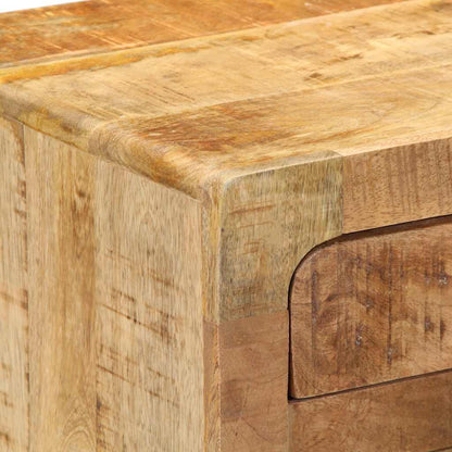 Mesa de cabeceira 37x32x50cm madeira de mangueira áspera maciça