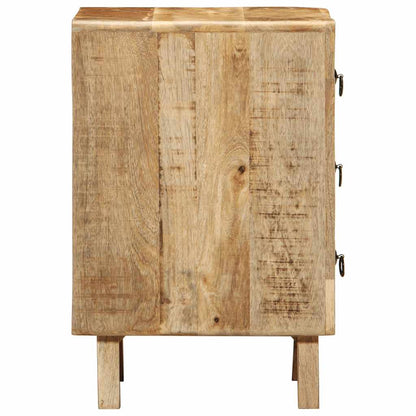 Mesas de cabeceira 2 pcs 37x32x50 cm mangueira áspera maciça