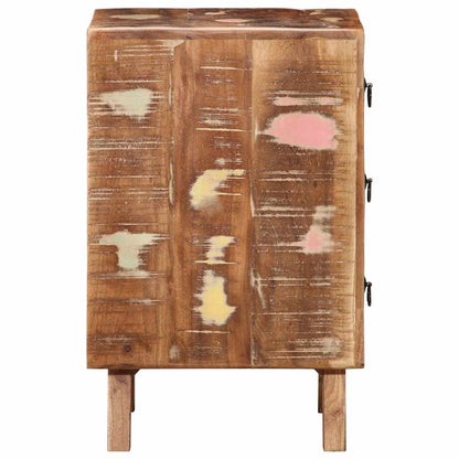 Mesas de cabeceira 2 pcs 37x32x50 cm madeira recuperada maciça