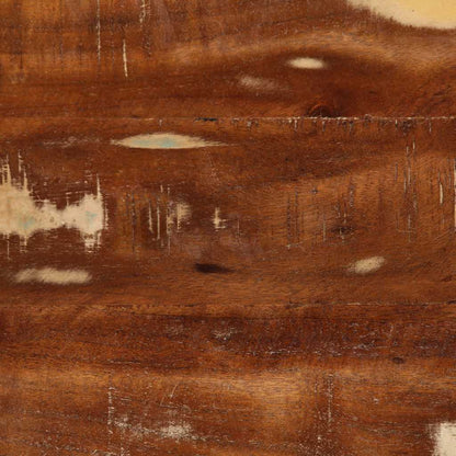 Armário de TV para parede de madeira recuperada maciça