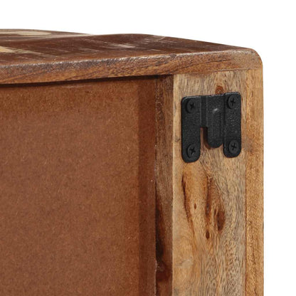 Armário de TV para parede de madeira recuperada maciça